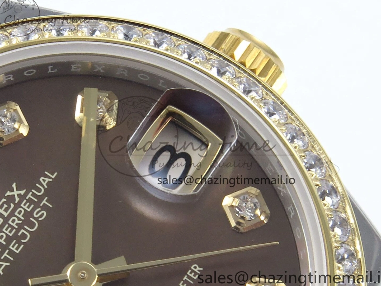 0515 DateJust 31 278383RBR ARF 1:1 Best Edition 904L Steel Brown Diamonds Dial Diamonds Bezel on SS YG Jubilee Bracelet ETA Snug 409